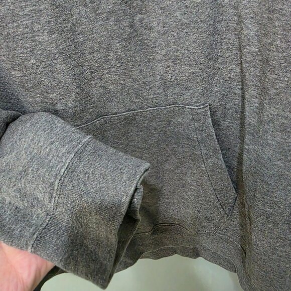 Nike Gray Cowl Neck Hoodie 2X – Cozy Pullover Sweatshirt with Kangaroo Pocket - Picture 5 of 10
